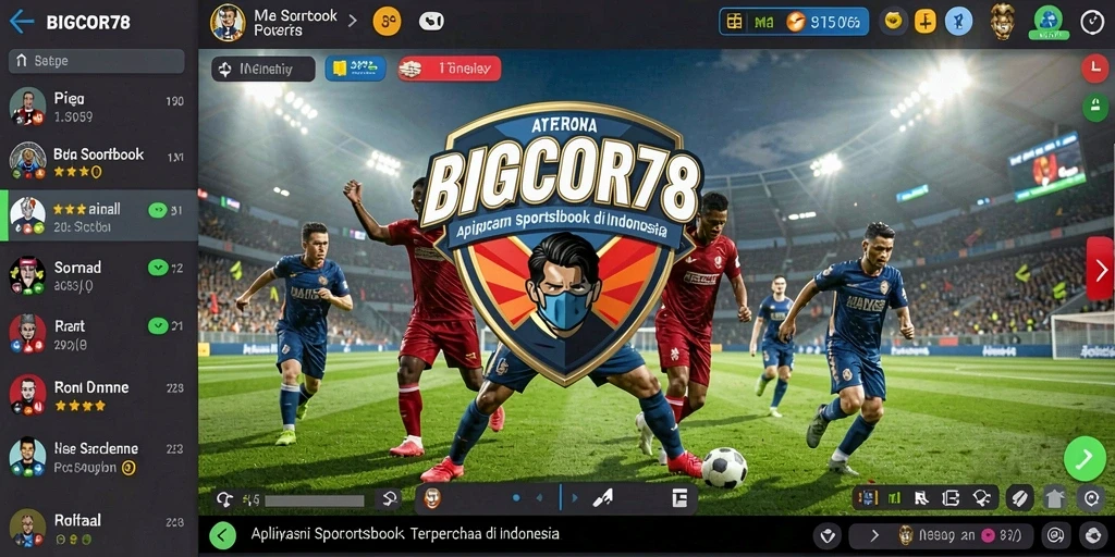 Screenshot utama BIGCOR78 menampilkan fitur taruhan yang menarik.