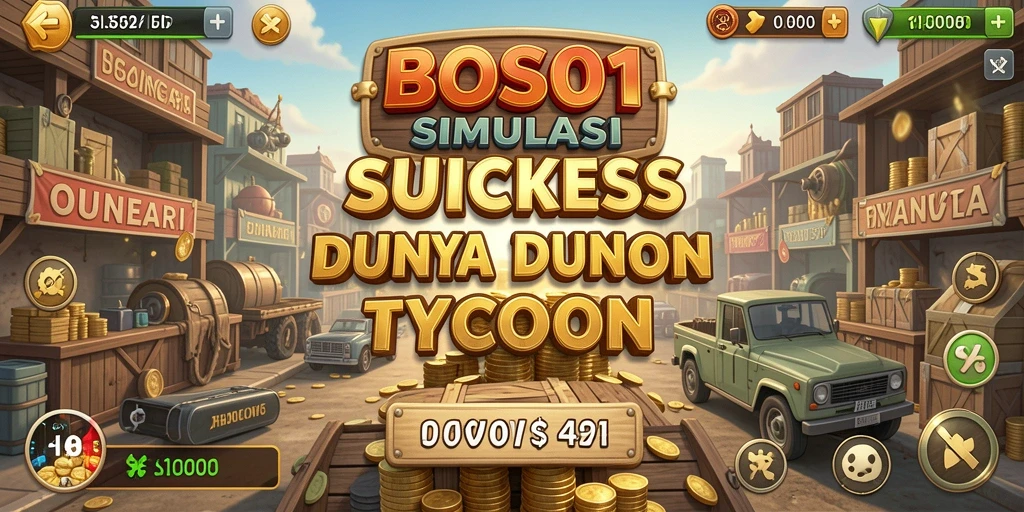 Tangkapan layar utama BOS01 menampilkan dinamis gameplay Tycoon.