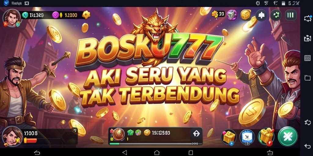 Tampilan gameplay menakjubkan dalam aksi di BOSKU777.