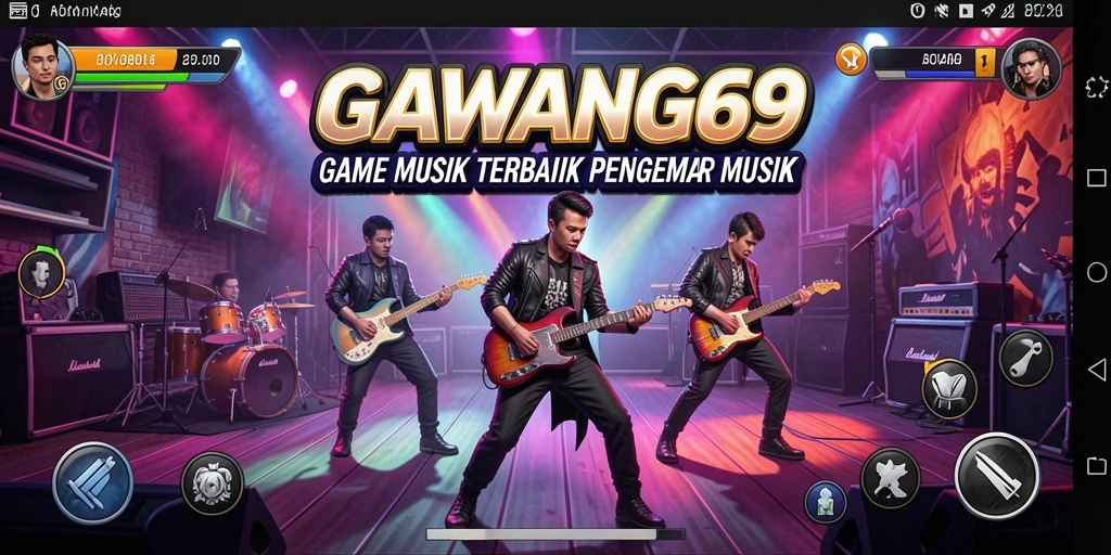 Screenshot gameplay GAWANG69 yang menampilkan interaksi musik yang seru.