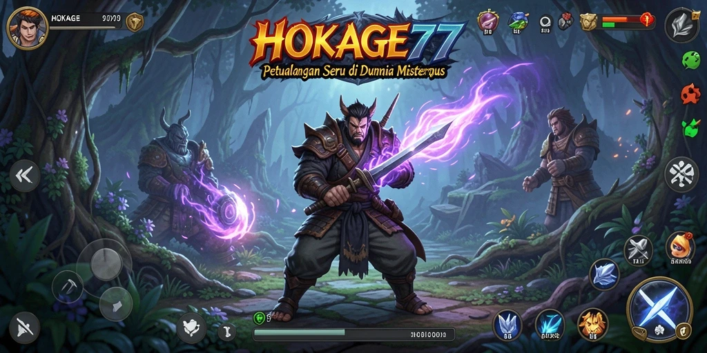 Gameplay seru HOKAGE77 dengan suasana petualangan yang mendebarkan