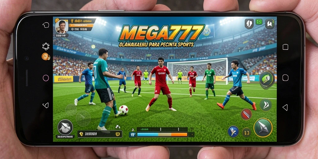 Tampilan aksi seru dalam gameplay olahraga MEGA777.