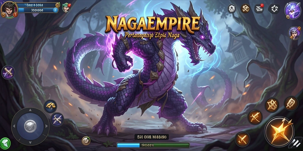 Tampilan gameplay NAGAEMPIRE yang penuh aksi dan menegangkan.