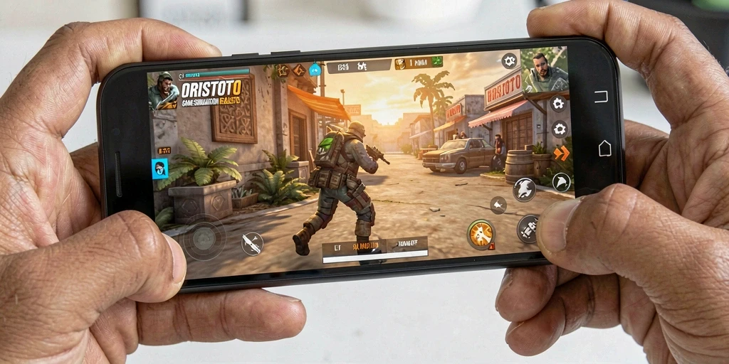 Tampilan gameplay ORISTOTO yang menarik dan interaktif.