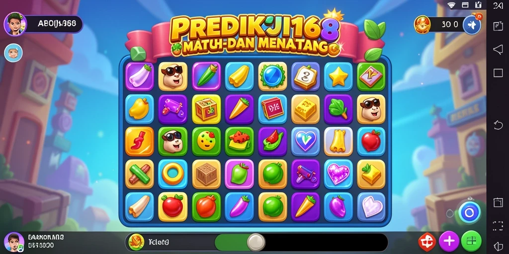 Tampilan gameplay PREDIKSI168 yang penuh warna.
