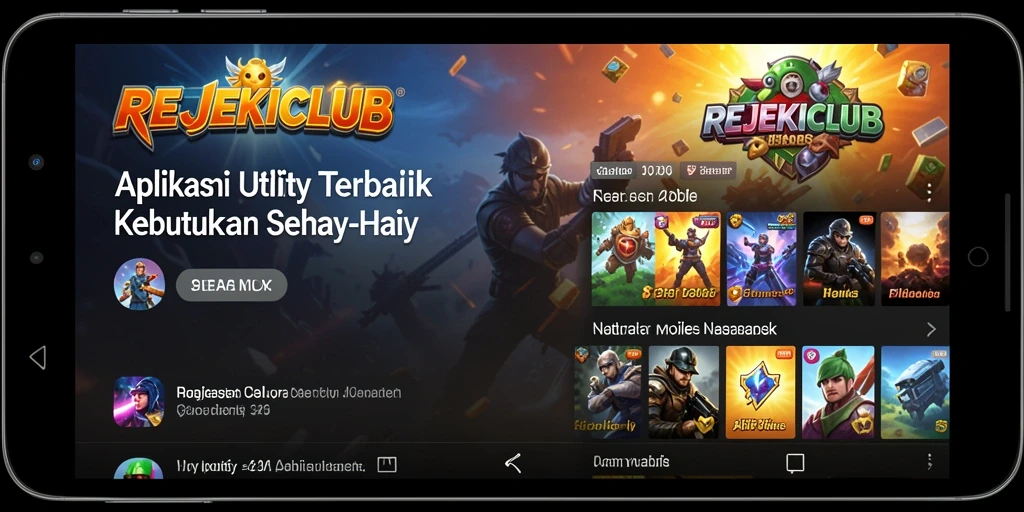 Tampilan antarmuka aplikasi REJEKICLUB yang intuitif dan menarik.