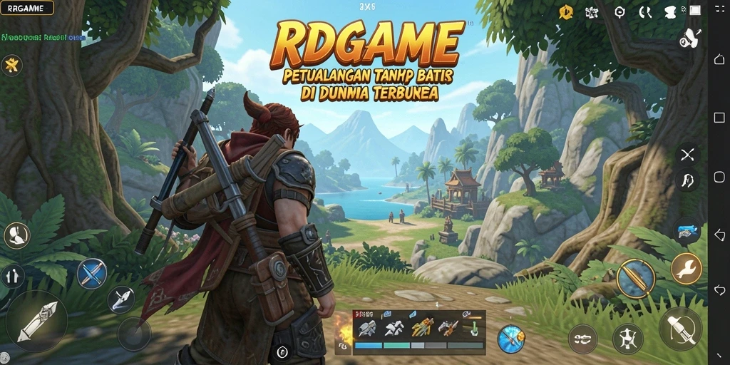 Tampilan gameplay <strong>RPGAME</strong> yang menakjubkan dalam dunia terbuka.