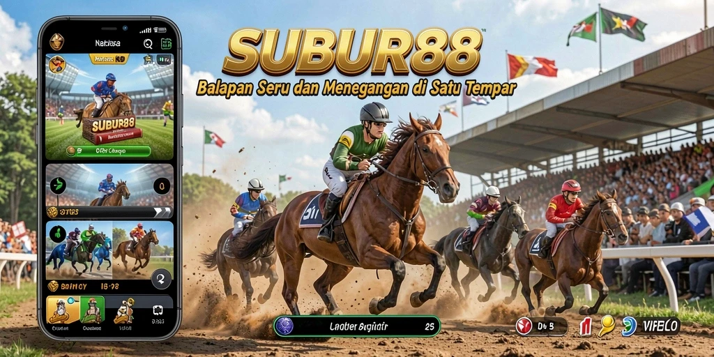 Gameplay seru dan menarik dari SUBUR88 saat balapan.