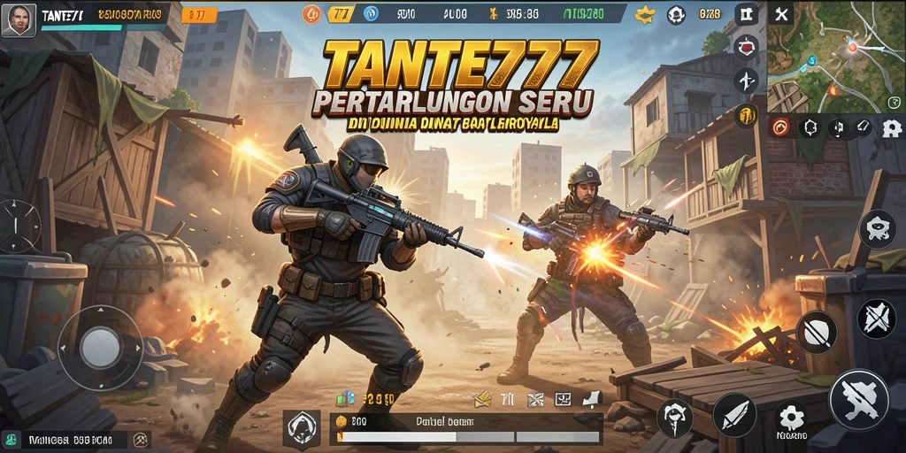 Tangkapan layar gameplay TANTE777 menampilkan adu strategi dan aksi seru.