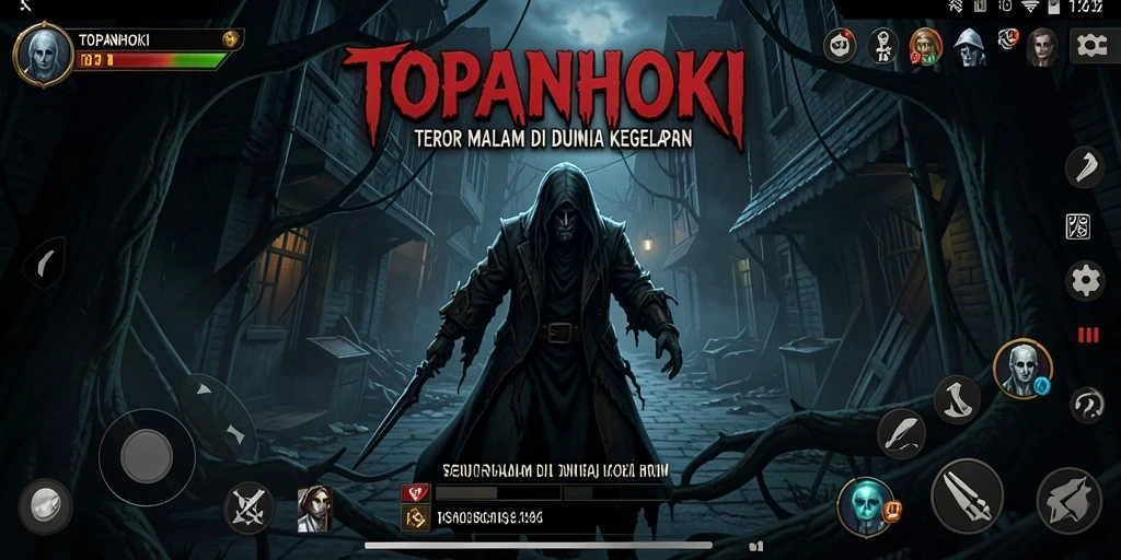 Gameplay TOPANHOKI yang menegangkan di tengah kegelapan.