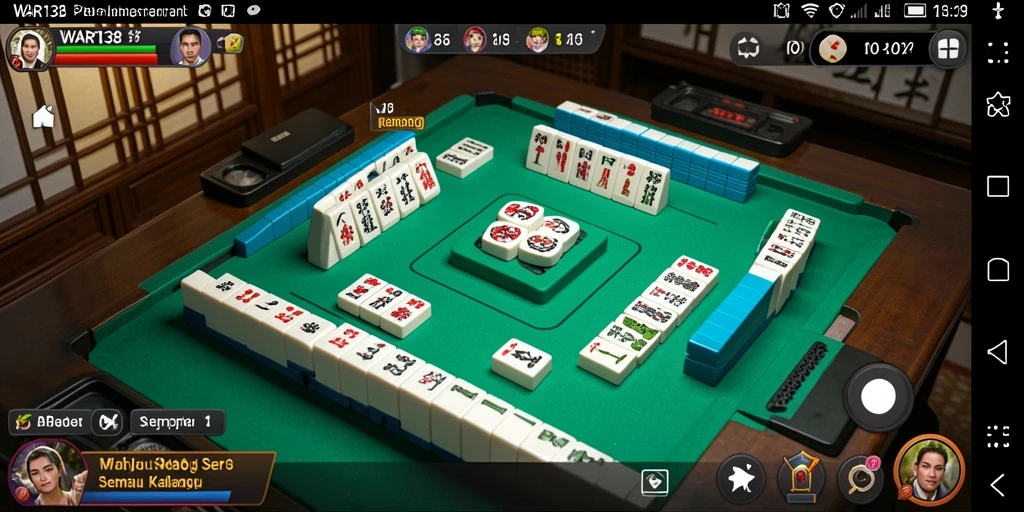 Tampilan gameplay Mahjong yang menarik dan menantang.