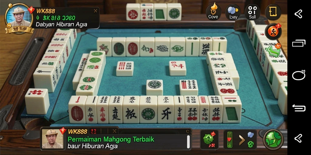 Gameplay menarik dari WK888 dengan visual Mahjong yang memukau.